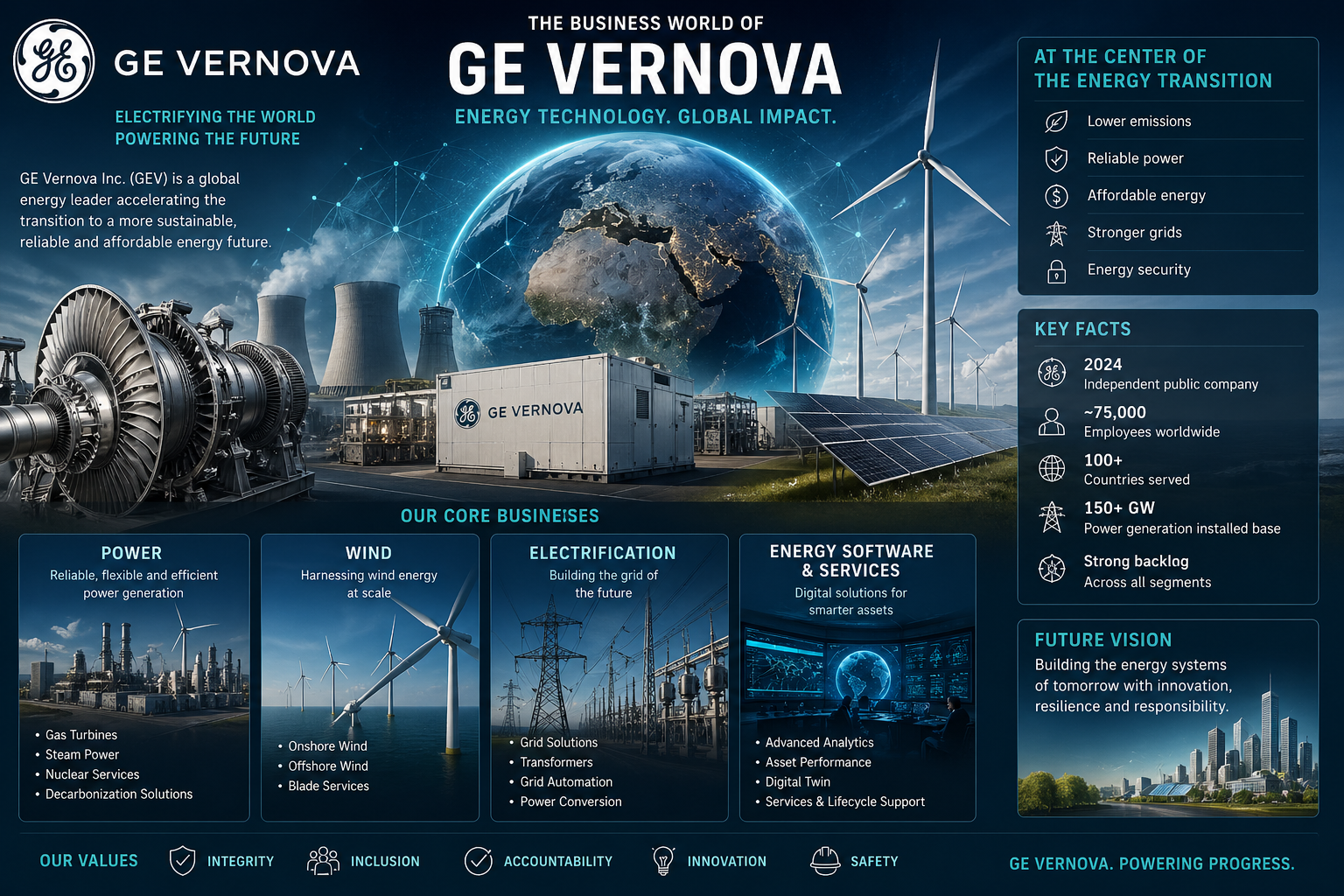 GE Vernova Inc. (GEV): Outlook on Core Growth Engines, Emerging Risks, Bull vs Bear Case, and Long-Term Investor Value